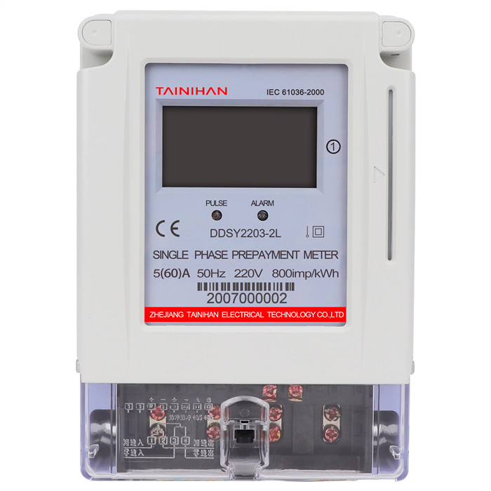 DDSY2203-2L SINGLE PHASE IC PREPAID ENERGY METER