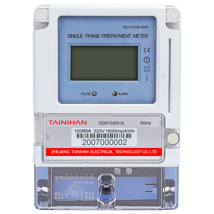 DDSY2203-3L SINGLE PHASE IC PREPAID ENERGY METER