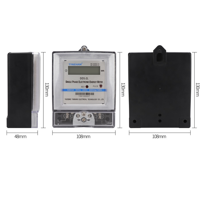 single phase energy meter dimension tainihan 钛尼韩