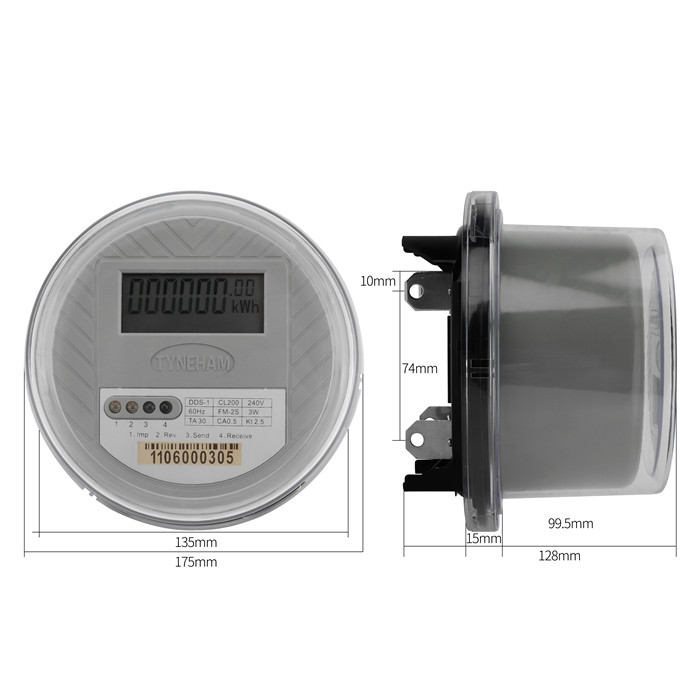 energy meter dimension